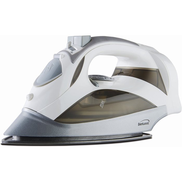 Brentwood MPI-59B Power Steam Iron Nonstick, Black