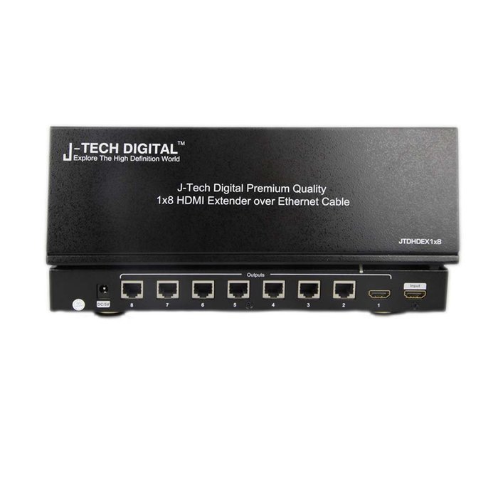 J-Tech Digital(Receiver Only) Hdmi Extender Over Tcp/ip Ethernet/over Single Cat5e/cat6 Cable 1080p with IR Remote... N6