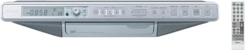 Sony ICF-CD553RM Under Cabinet Kitchen CD Clock Radio (Silver ...