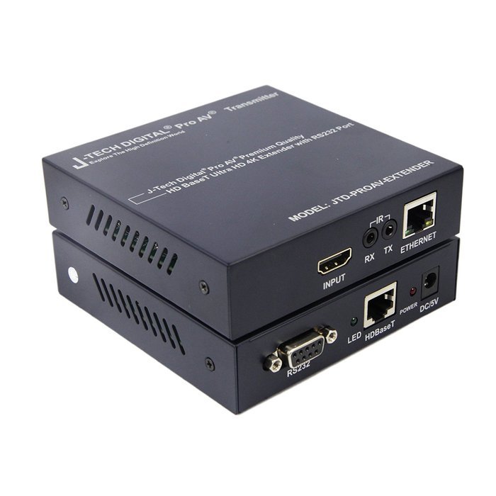 J-Tech Digital(Receiver Only) Hdmi Extender Over Tcp/ip Ethernet/over Single Cat5e/cat6 Cable 1080p with IR Remote... N15