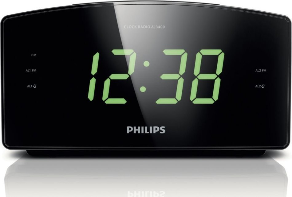 Philips AJ3231 Mirror Finish Clock Radio N4