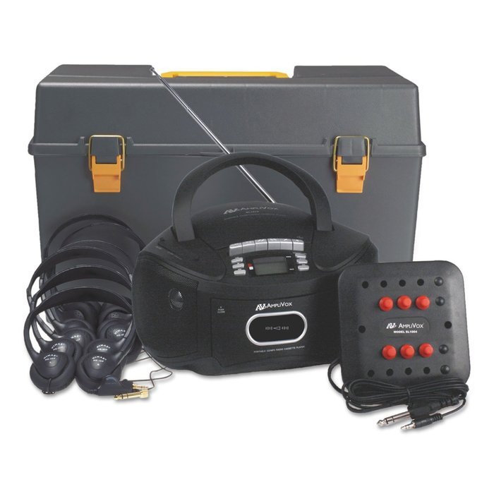AmpliVox SL1070 Personal Six-Station Listening Center, Gray