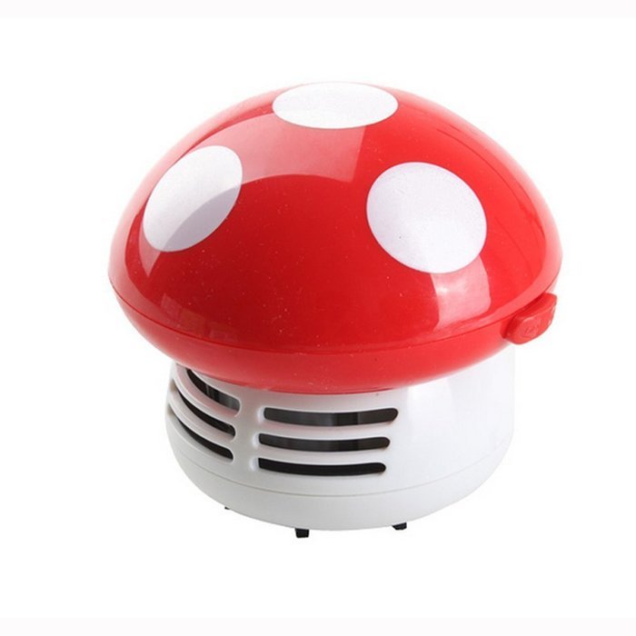 HONBAY Mini Cute Table Dust Vaccum Cleaner, Mushroom Shaped New Portable Corner Desk Vaccum Cleaner Mini Cute... N3