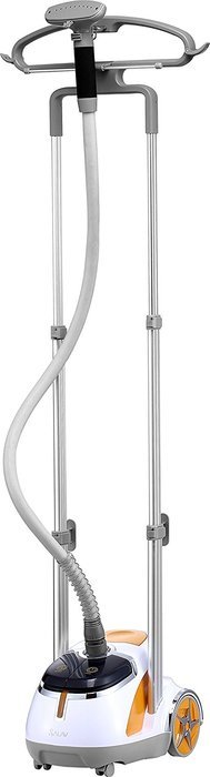 SALAV GS45-DJ Orange Professional Series Dual Bar Garment Steamer with Foot Pedals N15