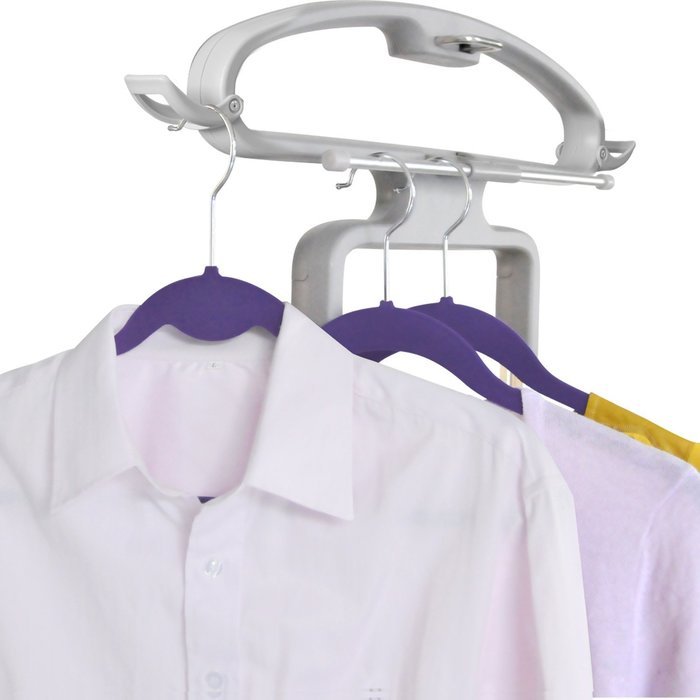 SALAV GS45-DJ Orange Professional Series Dual Bar Garment Steamer with Foot Pedals N16