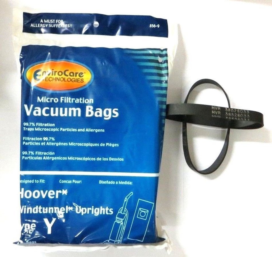 Hoover WindTunnel Upright Type Y Vacuum Bags Microfiltration with Closure - 9 Pack, Compare With Hoover Part #... N2