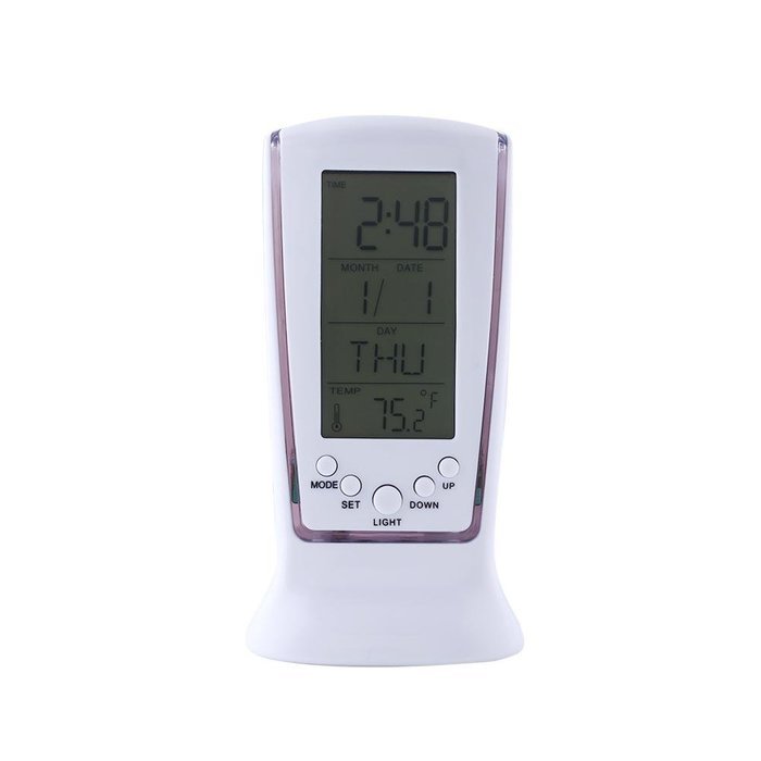 Dictac Multifunctional Music Alarm Birthday Reminding LED Digital Clock Time Calendar with Blue LED Backlight... N6