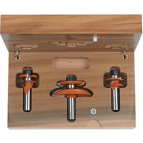 CMT 800.518.11 3-Piece Cove Junior Raised Panel Set, 1/2-Inch Shank by CMT