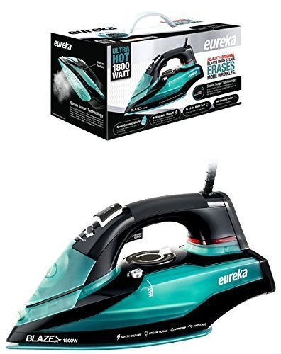 Eureka Blaze Original Ultra Hot 1800 Watt Iron Powerful Steam Surge Technology Aqua Pouch Included