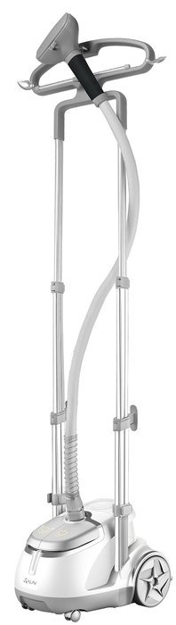 SALAV GS45-DJ Orange Professional Series Dual Bar Garment Steamer with Foot Pedals N21