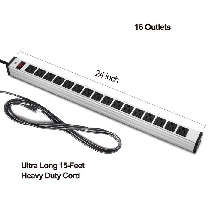 Bestten 10 Outlet All-In-One Surge Protector Power Center with 2 USB Ports (3.1A Total) and Phone / Ethernet /... N9