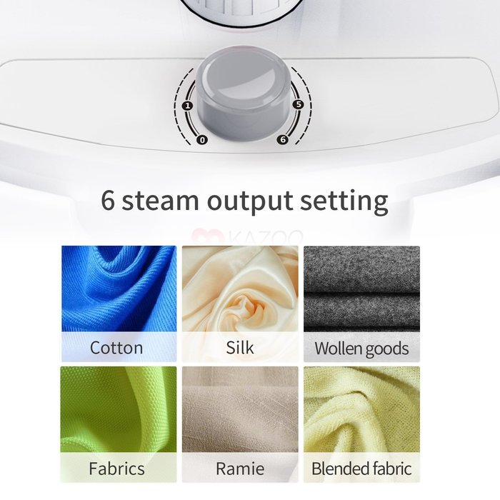 Summer Promotion Kazoo 1600 ml Professional Garment Clothes Fabric Dual Bar Steamer Portable Wrinkle Remover Iron... N8