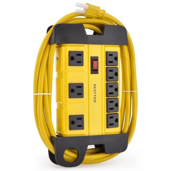 Bestten 10 Outlet All-In-One Surge Protector Power Center with 2 USB Ports (3.1A Total) and Phone / Ethernet /... N11
