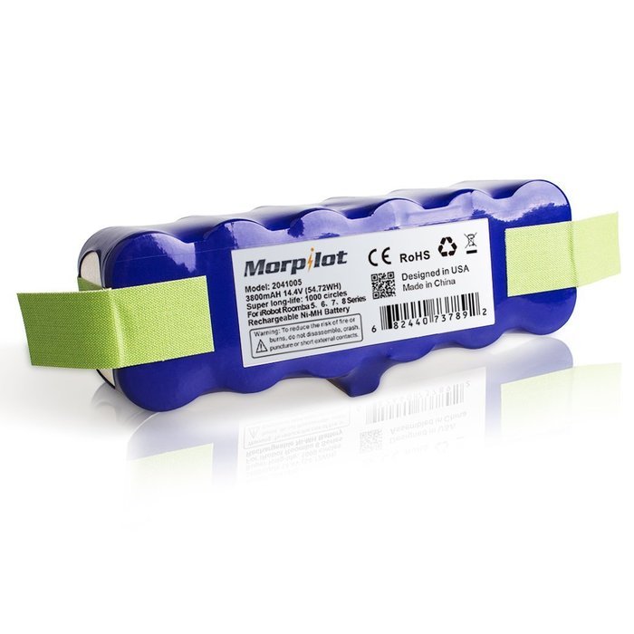 [UL&CE Approval]Morpilot&reg;3800mAh Ni-MH Battery for Irobot Roomba 500 510 530 531 532 533 535 536 540 545 550 552... N7