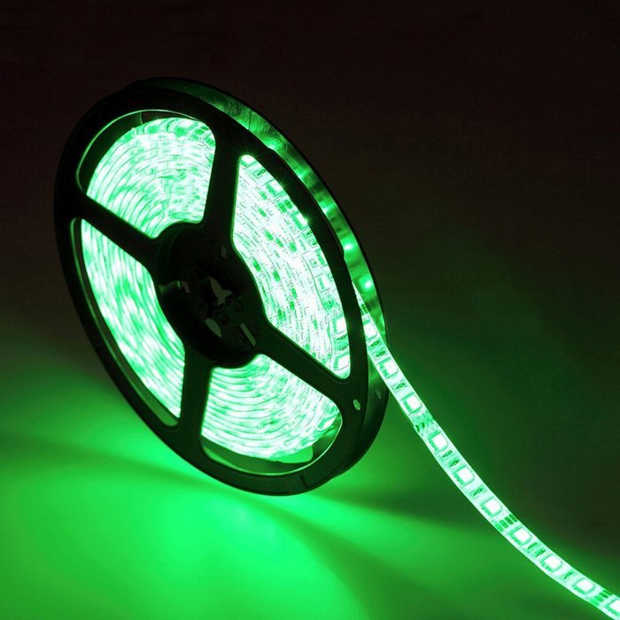 TOP YAO 16.4ft 3528 120led/m SMD Flexible Ribbon 600 LED 9.6w/m Waterproof Cuttable Strip Light for Home Party... N22