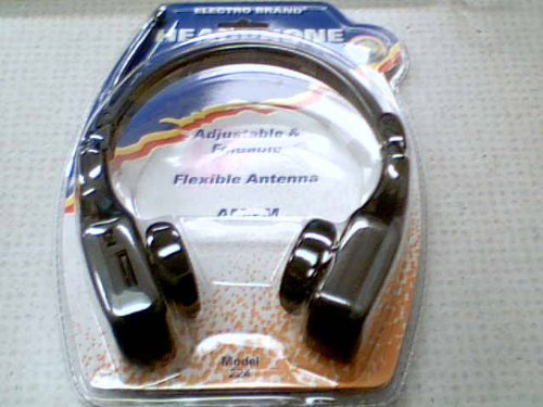 Electro Brand, Inc. Electro Brand Headphone Radio Model 224 Blister Package Adjustable & Foldable, Flexible Antenna... N4