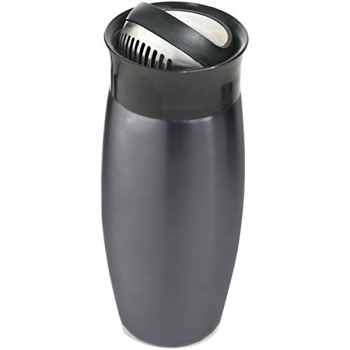 New HOUDINI W2714 24oz Flip-Top Cocktail Shaker (Gunmetal Gray)