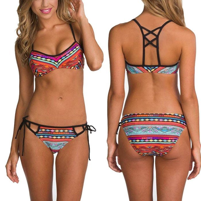 HOT Sale!Women's Bikini Set,Canserin Bandeau Push-Up Padded Swimsuit N3
