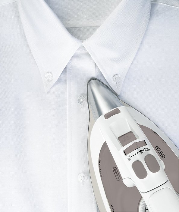 Rowenta DZ5160 Focus Auto Shut off Stainless Steel Soleplate Steam Iron, 1700-Watt, Brown N3