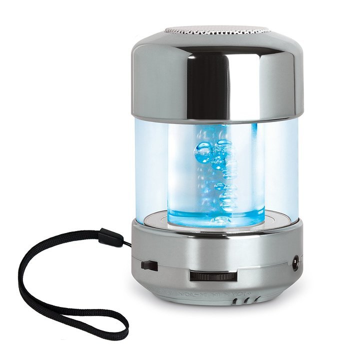 SoundLogic LED Speaker with Color-Morphing Light-Up Bubbles - Retail Packaging - Gun Metal N2