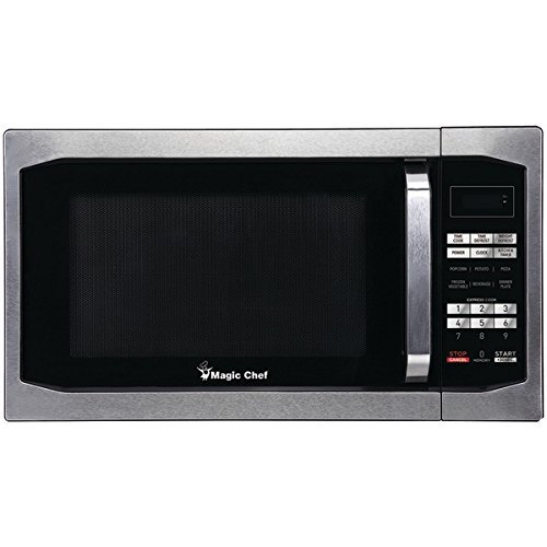 New MAGIC CHEF MCM1611ST 1.6 Cubic-ft Countertop Microwave (Stainless Steel)