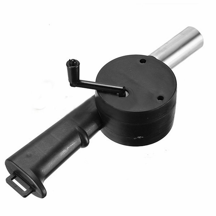 AOHAO Outdoor Camping BBQ Fan Air Blower For Barbecue Picnic Fire Bellows w Hand Crank Blower Manual Blower Soplador... N6