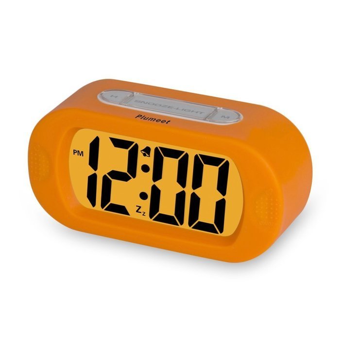 Plumeet Digital Large LCD Easy Setting Travel Alarm Clock with Snooze Good Backlight of 3 AAA Batteries Powered... N11