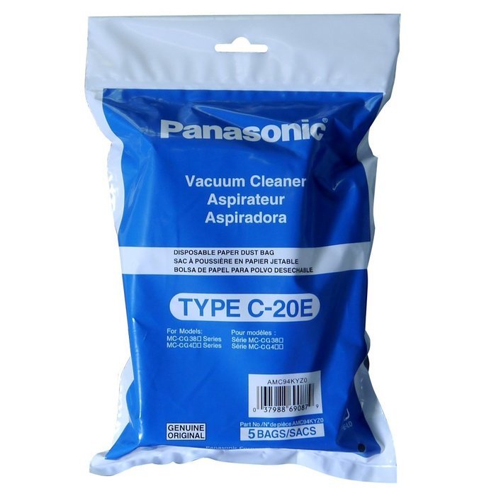 Panasonic AMC94KYZ0 Type C-20E Canister Vacuum Bags N2