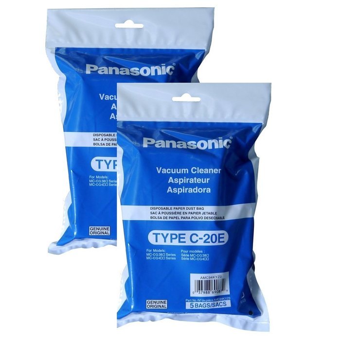 Panasonic AMC94KYZ0 Type C-20E Canister Vacuum Bags N3