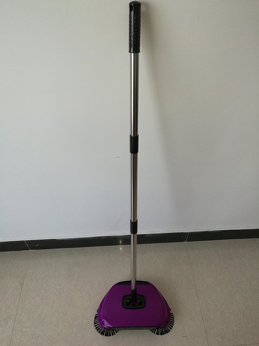 Goldengulf 360 Degree Rotating Hand-Push Dual Brush Cordless Swivel Sweeper Perfect For Floor Tile Manual Dust... N3