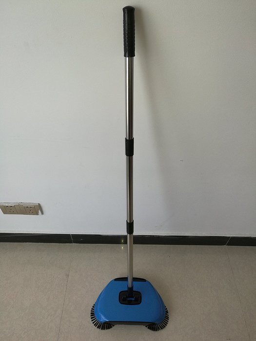 Goldengulf 360 Degree Rotating Hand-Push Dual Brush Cordless Swivel Sweeper Perfect For Floor Tile Manual Dust... N6