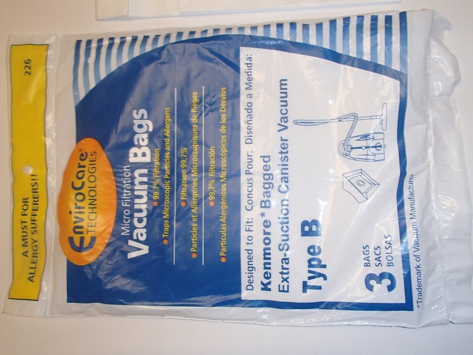 Kenmore Galaxy Type B 85003 Pemium Micro-Filtration Vacuum Bags, fits Model 24196 and More Galaxy Bagged Canister...