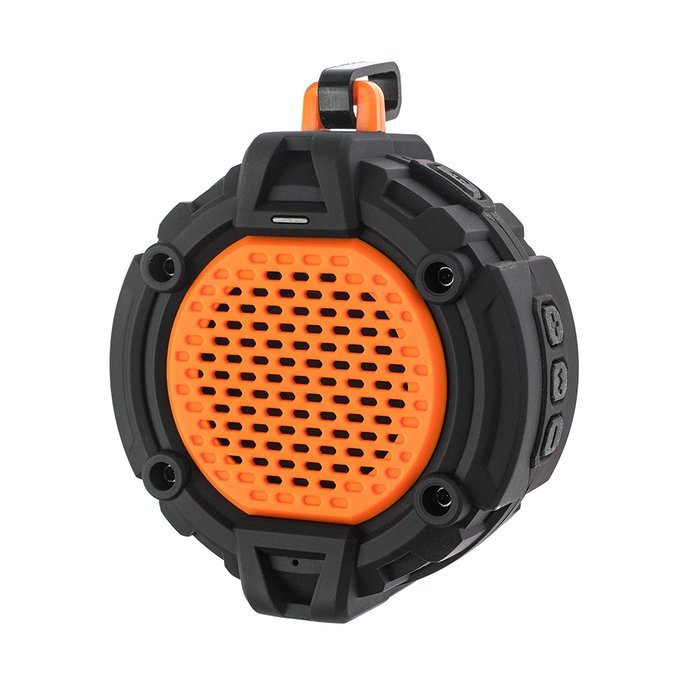 BlueFire Bluetooth 4.0 Outdoor Speaker w/ Mic, Hook & Flashlight - Waterproof Wireless Speakers for Bathroom,... N13