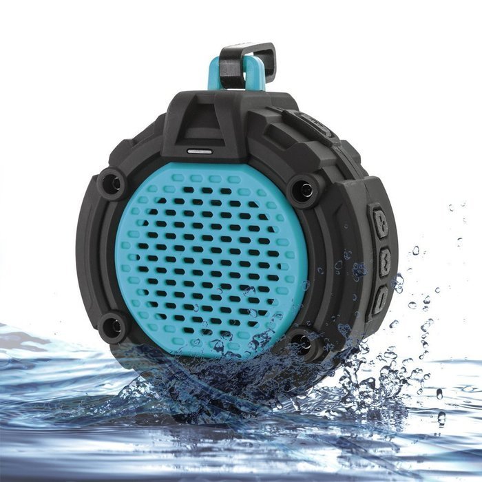 BlueFire Bluetooth 4.0 Outdoor Speaker w/ Mic, Hook & Flashlight - Waterproof Wireless Speakers for Bathroom,... N15