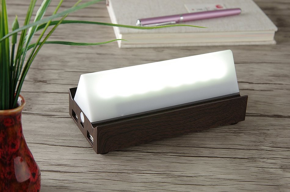 Smart Bluetooth APP stereo (Wood grain) N6