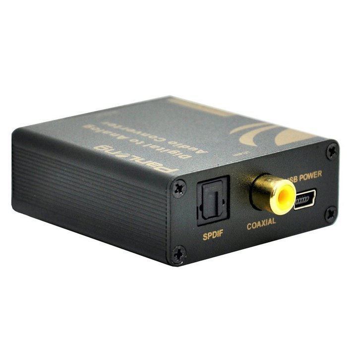 Panlong Optical SPDIF Toslink/ Coaxial Digital to Analog Audio Converter Decoder, Support 5.1 Dolby Digital, DTS... N3