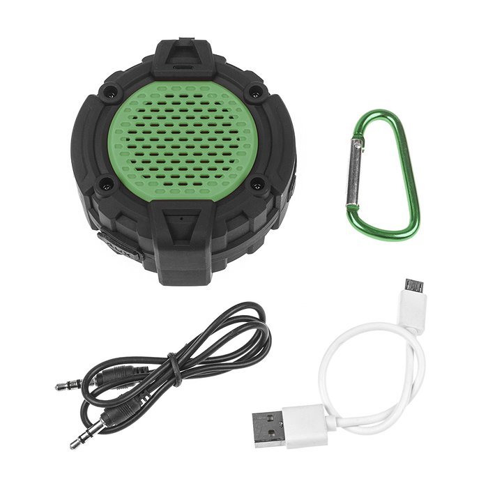 BlueFire Bluetooth 4.0 Outdoor Speaker w/ Mic, Hook & Flashlight - Waterproof Wireless Speakers for Bathroom,... N17