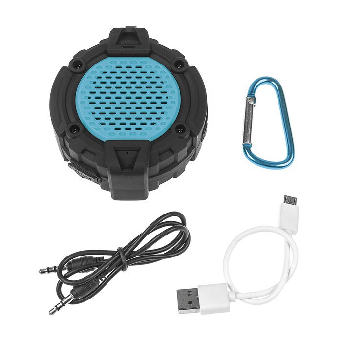BlueFire Bluetooth 4.0 Outdoor Speaker w/ Mic, Hook & Flashlight - Waterproof Wireless Speakers for Bathroom,... N21