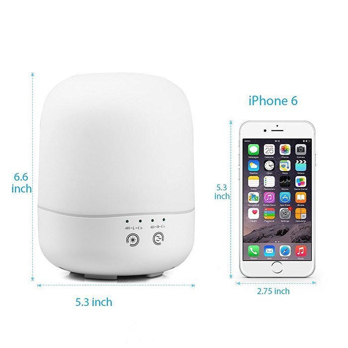 EverKing 300ml Cool Mist Humidifier Ultrasonic Aroma Essential Oil Diffuser with 7 Color Changing LED for Office... N5