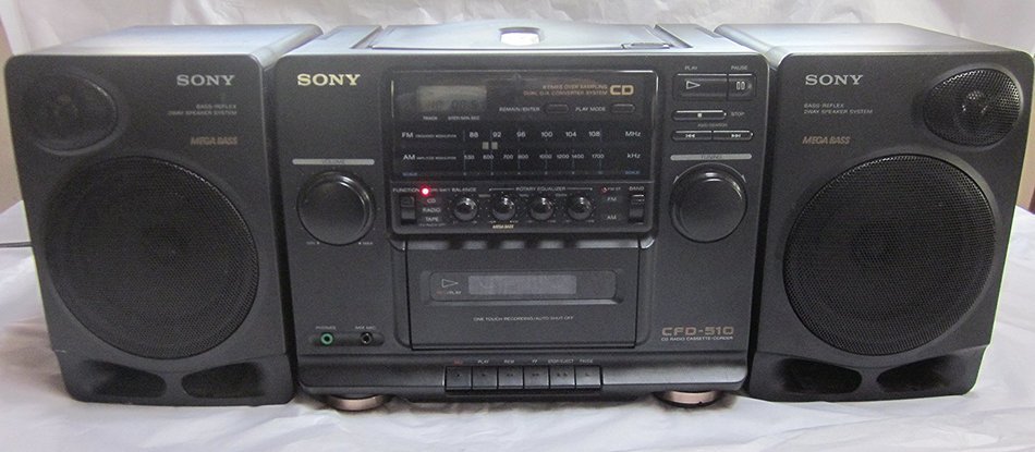 SONY CD Radio Cassette Corder CFD-510 1994 Boombox N3