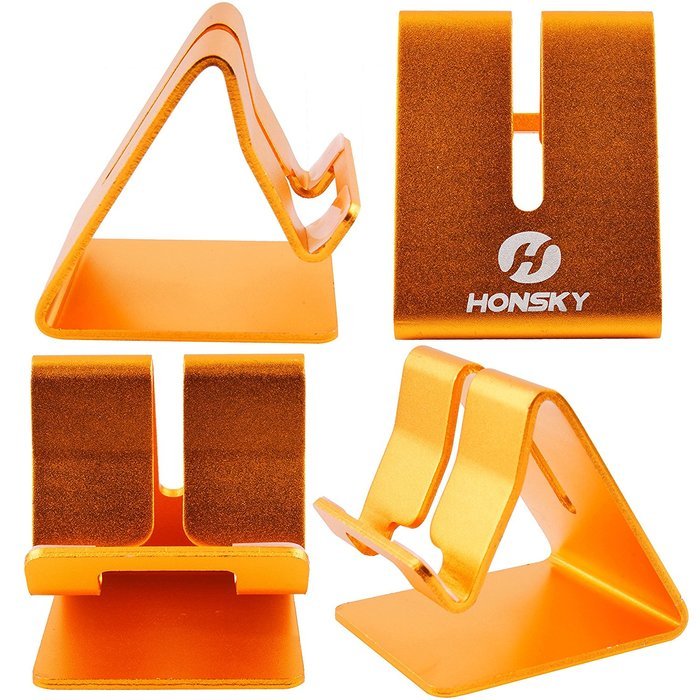 Honsky&reg;Solid Portable Aluminum Desktop Stand Smart Phone Holder for Desk Bed,iPad Mini Stand Tablet Stands for... N12