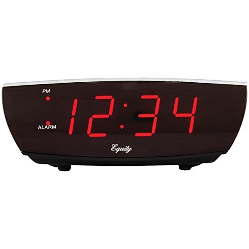 New EQUITY BY LA CROSSE 75900 Digital LED Alarm Clock with USB Charging Port