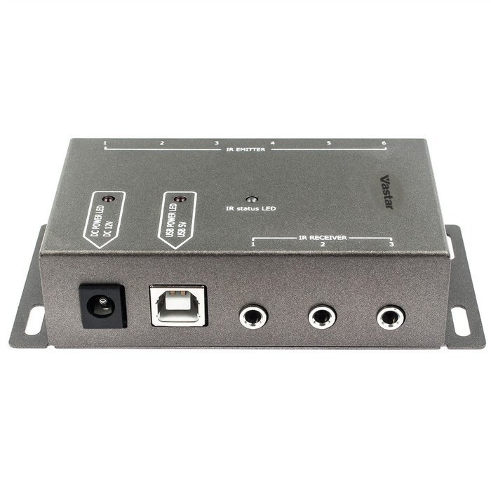 Vastar IR Repeater Infrared Remote Control Extender Repeater Hidden IR Repeater System (10 Emitters 1 Receiver) N6