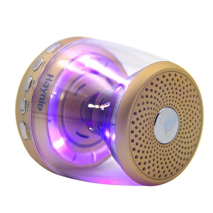 Bluetooth Speaker Haynie PN-15 Mini Portable Wireless Bluetooth Speaker with LED lights, DC 5V Input Power, Ultra-low... N16
