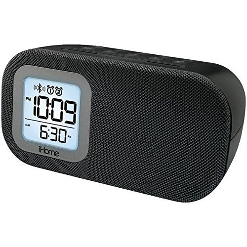 iHome iBT21BC Bluetooth(R) Bedside Dual Alarm Clock with USB & Auxiliary Input