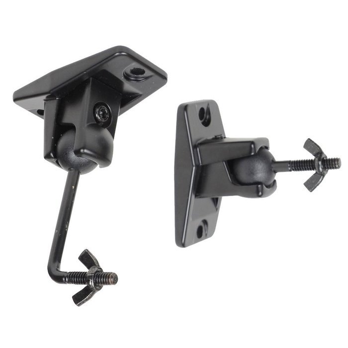 VideoSecu 5 Black Universal Satellite and Audio Speaker Mount Bracket for Wall or Ceiling MS40B5 WM6 N8