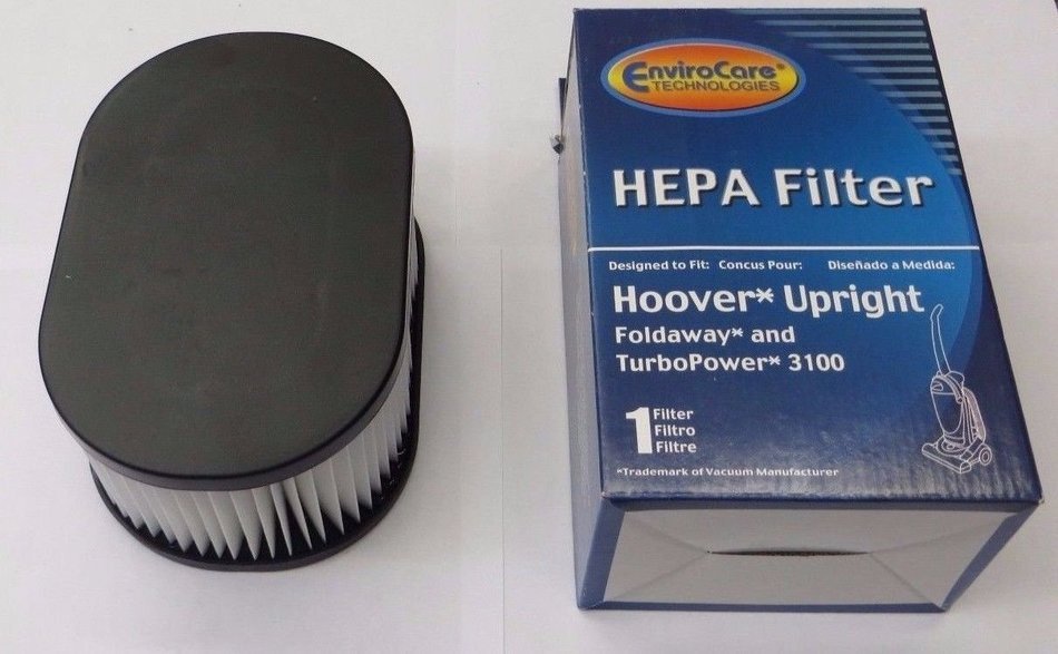 Hoover Foldaway and TurboPower HEPA Filter 3100 By Envirocare N3