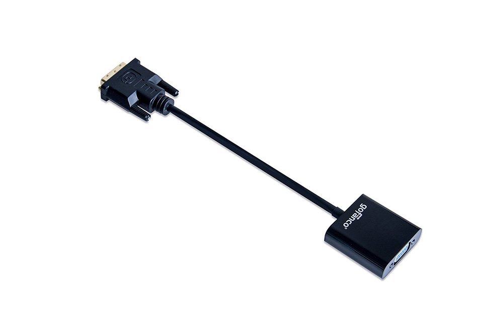 gofanco Pro-series DVI-D to VGA Active Converter - with 3 Feet Micro USB Power Cable for BETTER compatibility... N6
