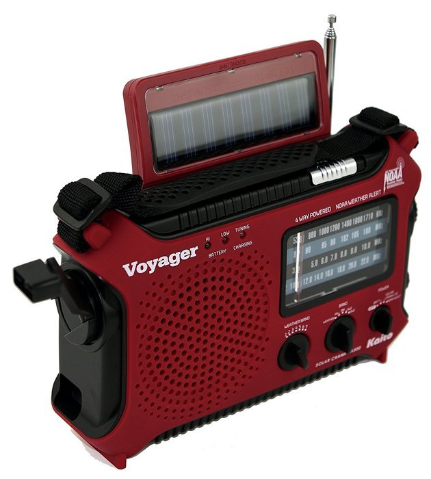 Kaito KA500BU 5-Way Powered Emergency AM/FM/SW Weather Alert Radio, Blue N10