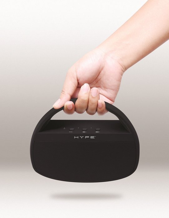 Hype&reg; Boombox Portable 6W Speaker Wireless Rechargeable Bluetooth Stereo Speaker, Powerful Sound with Built in... N4